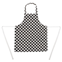 Whites Childrens Bib Apron Big Black and White Check Whites Childrens Bib Apron Big Black and White Check