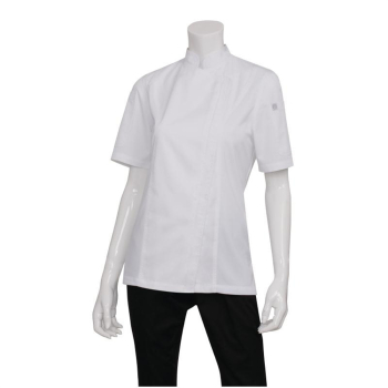 Chef Works Womens Springfield Zip Chefs Jacket White M Chef Works Womens Springfield Zip Chefs Jacket White M
