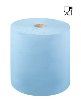 Industrial Wiper Rolls x 2PK Blue 2ply 400m x 370mm Industrial Wiper Rolls x 2PK Blue 2ply 400m x 370mm