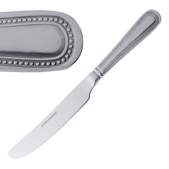 Olympia Bead Solid Handle Tab le Knife (Pack of 12)