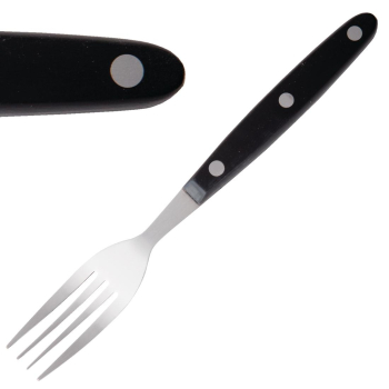Olympia Steak Forks Black Handle (Pack of 12) Olympia Steak Forks Black Handle (Pack of 12)