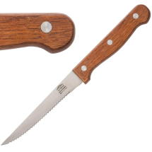 Steak Knives Wooden Handle 215 mm - Qty of 12
