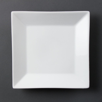 Olympia Whiteware Square Plate Wide Rim 250mm (Pack of 6) Olympia Whiteware Square Plate Wide Rim 250mm (Pack of 6)