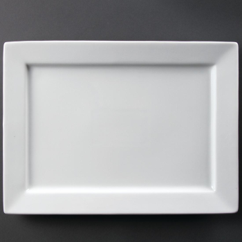 Olympia Wide Rim Rectangular Platter 400x 295mm Sold singly Olympia Wide Rim Rectangular Platter 400x 295mm Sold singly