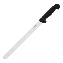 Hygiplas Serrated Slicer Black 30cm Hygiplas Serrated Slicer Black 30cm