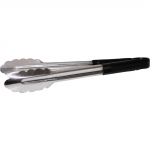 Hygiplas Colour Coded Black Serving Tongs 300mm 11"