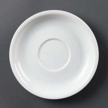 Olympia Whiteware Cappuccino Saucers 160mm (12 Pack) Olympia Whiteware Cappuccino Saucers 160mm (12 Pack)