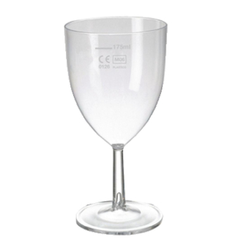 eGreen Polystyrene Wine Glass 200ml CE Marked 175ml (Qty 48) eGreen Polystyrene Wine Glass 200ml CE Marked 175ml (Qty 48)