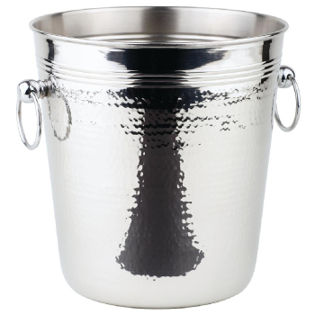 APS Hammered Stainless Steel Wine And Champagne Bucket APS Hammered Stainless Steel Wine And Champagne Bucket