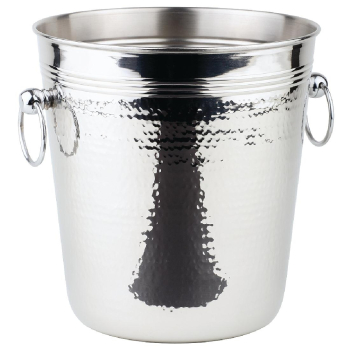 APS Hammered Stainless Steel W ine And Champagne Bucket
