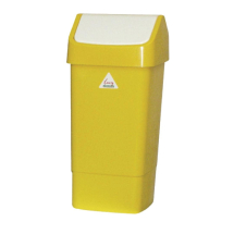 SYR Polypropylene Swing Bin Yellow 50Ltr SYR Polypropylene Swing Bin Yellow 50Ltr