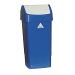 SYR Polypropylene Swing Bin Blue 50Ltr