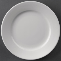 Olympia Athena Wide Rimmed Plates 61/2inch White(Pack of 12) Olympia Athena Wide Rimmed Plates 61/2inch White(Pack of 12)