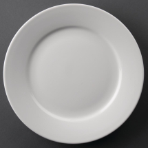 Olympia Athena Wide Rimmed Plates /9inch White (Pack of 12) Olympia Athena Wide Rimmed Plates /9inch White (Pack of 12)