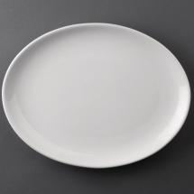 Athena Hotelware Oval Coupe Plates 254 x 197 mm Pack of 12