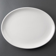 Athena Hotelware Oval Coupe Plates 305 x 241mm Pack of 6