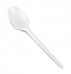 Plastic Dessert Spoon - White 1000 per pack