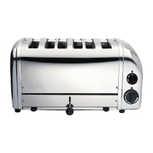 Dualit Bun Toaster 6 Bun Metal lic Silver 61028