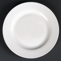 Lumina Wide Rim Round Plates White 200mm (Pack of 6) Lumina Wide Rim Round Plates White 200mm (Pack of 6)