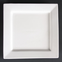 Olympia Lumina Square Plates White 233mm (Pack of 4) Olympia Lumina Square Plates White 233mm (Pack of 4)