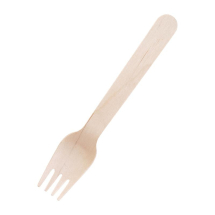 Biodegradable Birch Wood Forks 6inch - Box of 100