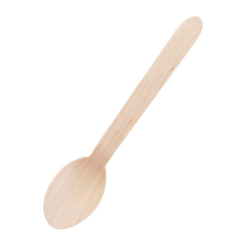 Biodegradable Birch Wood Spoon 6 1/2Inch - Box of 100