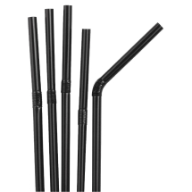 Black Flexible Straws Pack quantity: 250