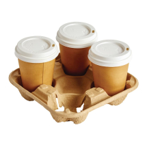 Disposable Cup Carry Trays 4 C up