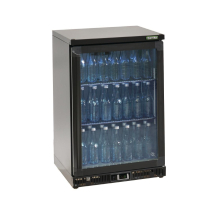 Gamko Bottle Cooler - Single H inged Door 150 Ltr Black