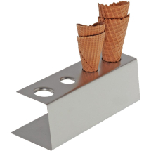 Ice Cream Cone Stand - 4 holes 90(H) x 270(W) x 95(D)mm