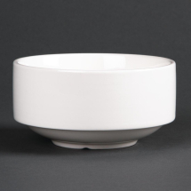 Olympia Lumina Stacking Soup Bowls White 398ml 14oz (Qty 6) Olympia Lumina Stacking Soup Bowls White 398ml 14oz (Qty 6)