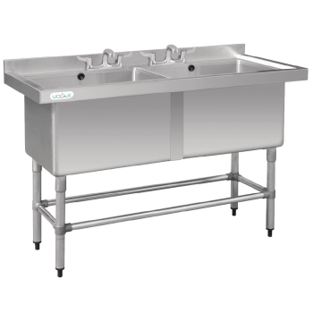 Vogue Double Deep Pot Sink Capacity: 2 x 100Ltr Vogue Double Deep Pot Sink Capacity: 2 x 100Ltr