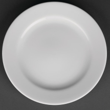 Royal Porcelain Classic White Wide Rim Plates 210mm Royal Porcelain Classic White Wide Rim Plates 210mm