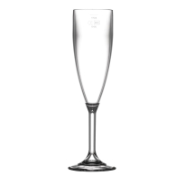 BBP Polycarbonate Champagne Fl utes 200ml CE Marked at 175ml