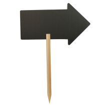 Securit Arrow Silhouette Black board