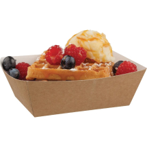Colpac Compostable Kraft Food Trays Small 124mm (500 pack) Colpac Compostable Kraft Food Trays Small 124mm (500 pack)