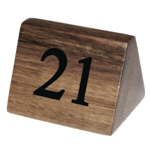 Wooden Table Number Signs Nos 21-30