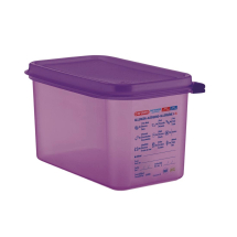 Allergen Polypropylene 1/4 Gastronorm Food Storage 4.3Ltr Allergen Polypropylene 1/4 Gastronorm Food Storage 4.3Ltr