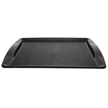 Kristallon Polypropylene Handl Fast Food Tray Black 420mm Kristallon Polypropylene Handl Fast Food Tray Black 420mm
