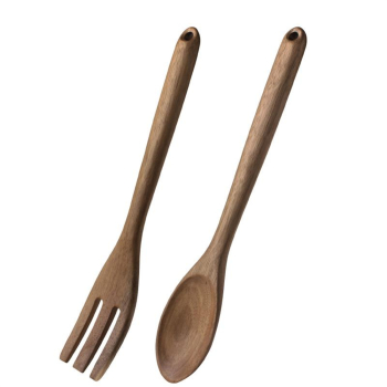 Olympia Wooden Salad Tong and Spoon Set