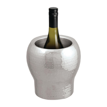 Beaumont Hammered Stainless St eel Wine And Champagne Cooler