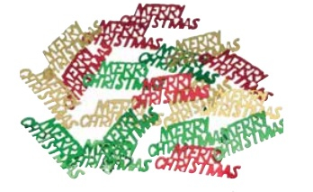 Merry Christmas Confetti 28g x 12 Packs