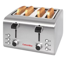 Caterlite 4 Slot St/St Toaster 1.6kW - No commercial warranty