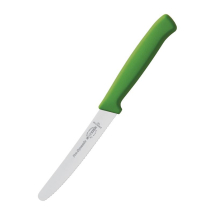 Dick Pro Dynamic Serrated Util ity Knife Green 11cm