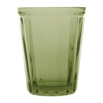 Olympia Cabot Panelled Glass Tumbler Green 260ml(Pack of 6) Olympia Cabot Panelled Glass Tumbler Green 260ml(Pack of 6)