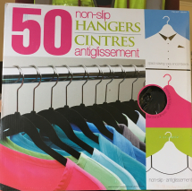 50 Non Slip Coat Hangers with Hooks
