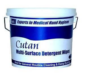Cutan Detergent MultiSurface W Wipes 4 x 225 per Bucket Cutan Detergent MultiSurface W Wipes 4 x 225 per Bucket