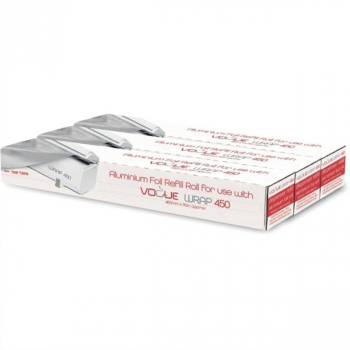 Vogue Aluminium Foil 90m fits Wrap450 Dispenser (Pack of 3) Vogue Aluminium Foil 90m fits Wrap450 Dispenser (Pack of 3)