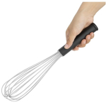 Vogue Heavy Duty Whisk 14" L:350mm Black vinyl handle