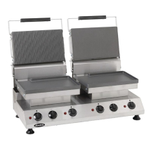 Rowlett Double Contact Grill F lat and Half Ribbed Plates
